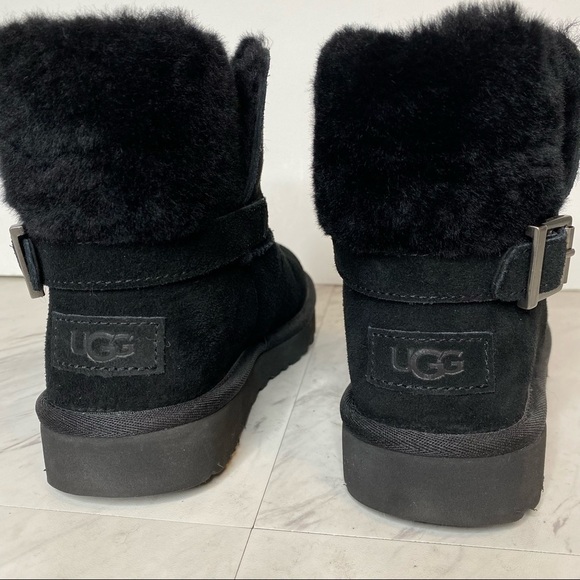 UGG Karel Black Mini Winter Boot 6 - Picture 4 of 14